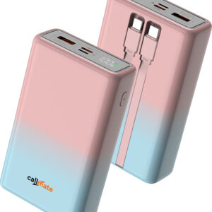 Callmate 20000 mAh 23 W Power Bank  (Pink, Blue)