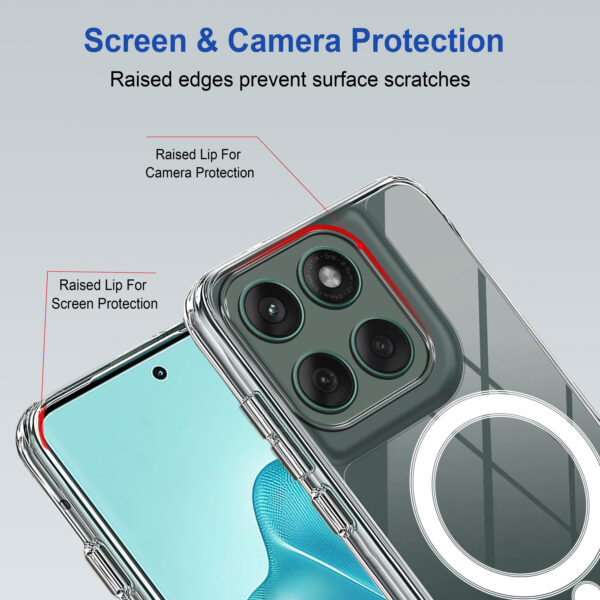 Cover for Motorola Edge 60 Pro (Transparent, Magsafe) - Image 2