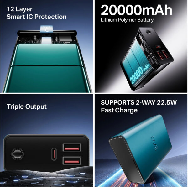 boAt 20000 mAh 22.5 W Pocket Size Power Bank - Image 2