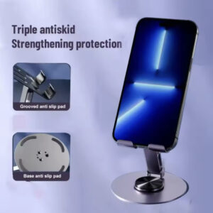 Metal Mobile Phone Holder With 360 ° Rotation Folding Holder
