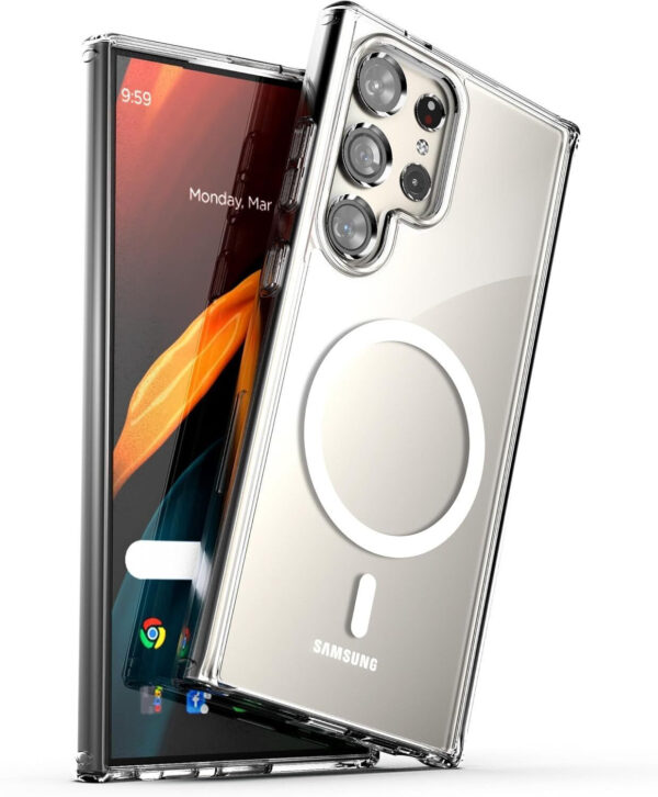 Back Cover for samsung galaxy s24 ultra (Transparent, Dual Protection, Pack of: 1)
