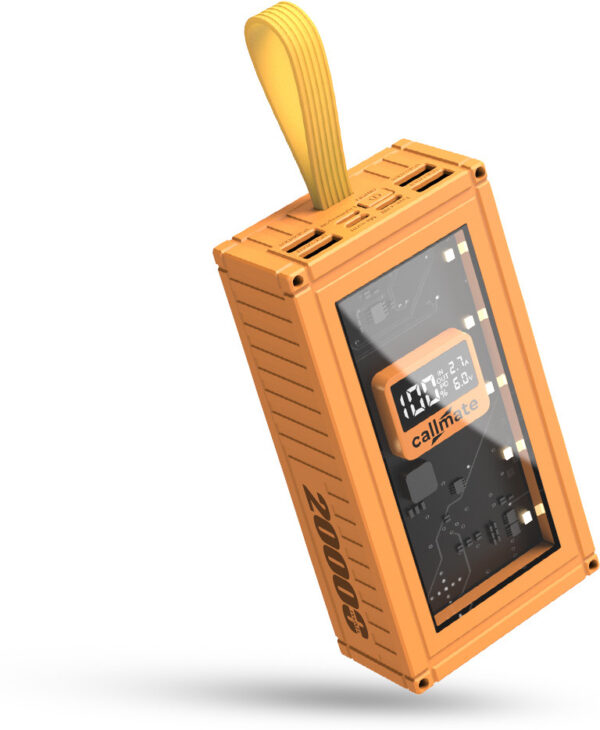 Callmate 20000 mAh 23 W Power Bank (Yellow)