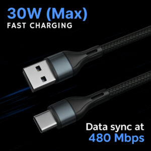 SmartBuy USB Type C Cable 2 A 1 m 5X Thick Cable USB Type C 22.5W
