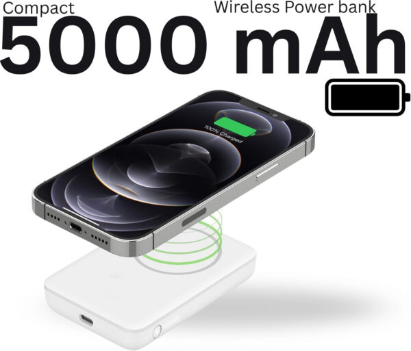 URBN 10000 mAh 20 W Wired & Wireless With MagSafe Nano Pocket Size Power Bank - Image 3